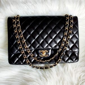 SOLD Extra PhotosChanel Maxi Double Flap Gold Hardware